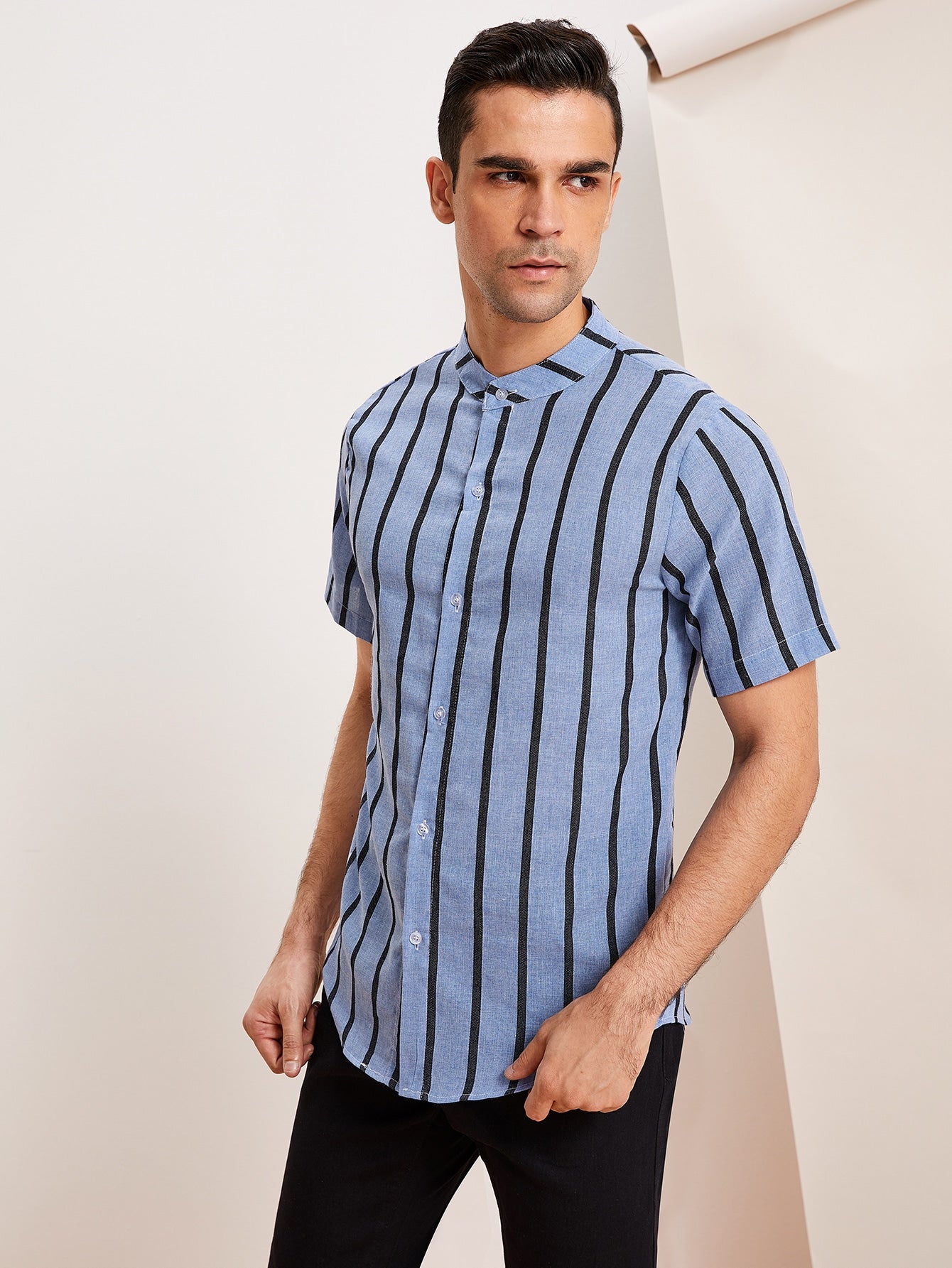 Men Stripe Shirt