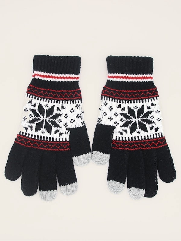 Men Touch Screen Knit Gloves