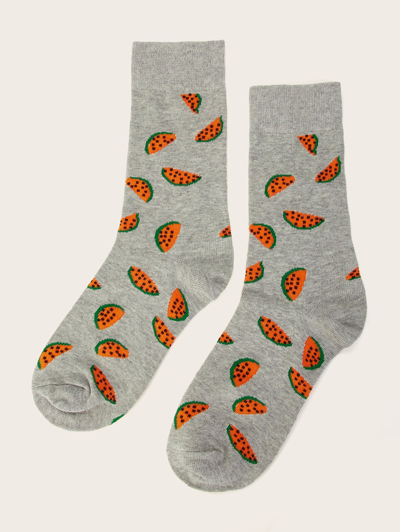 Men Watermelon Pattern Socks