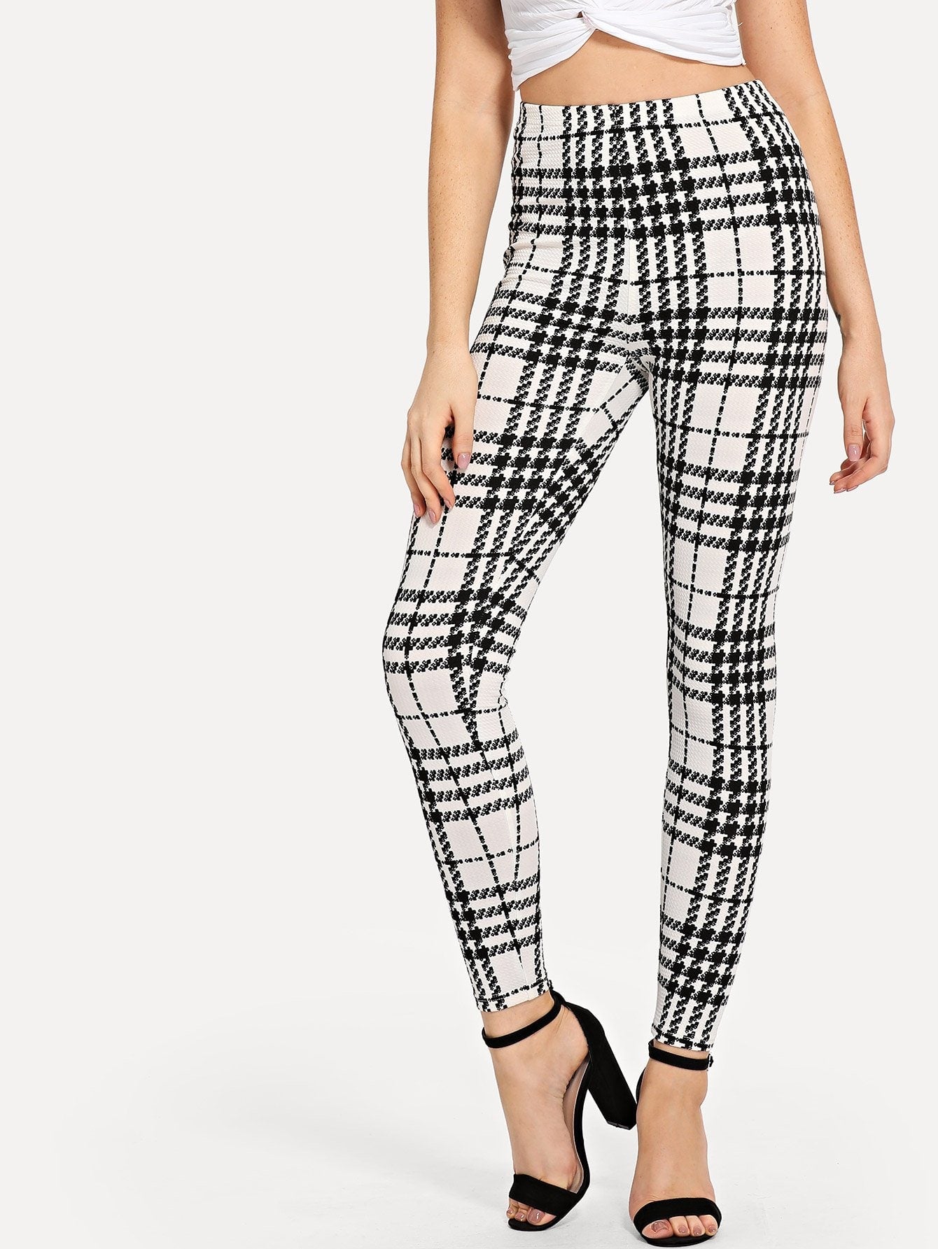 Plaid Skinny Leggings