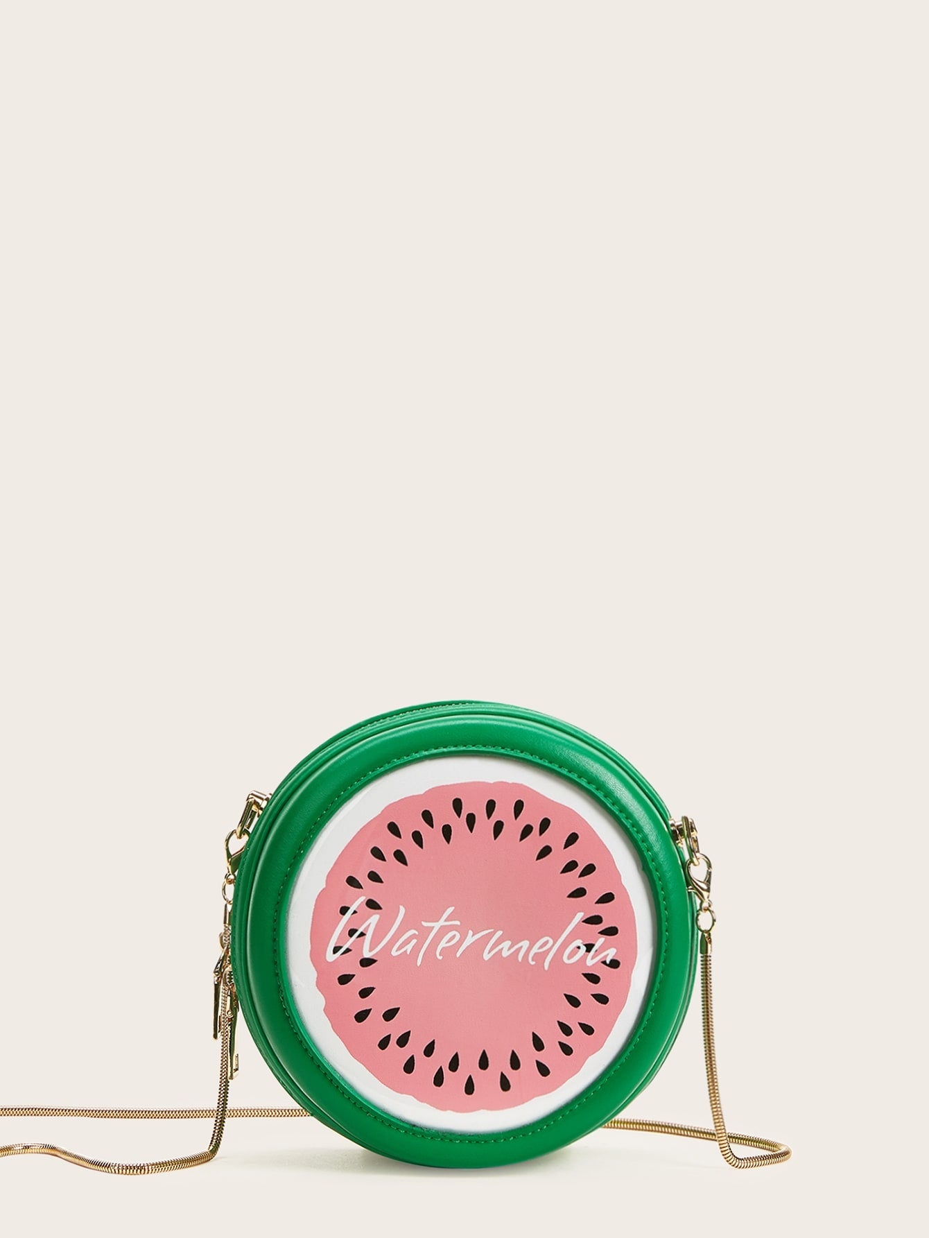 Watermelon Design Round Shaped Chain Bag