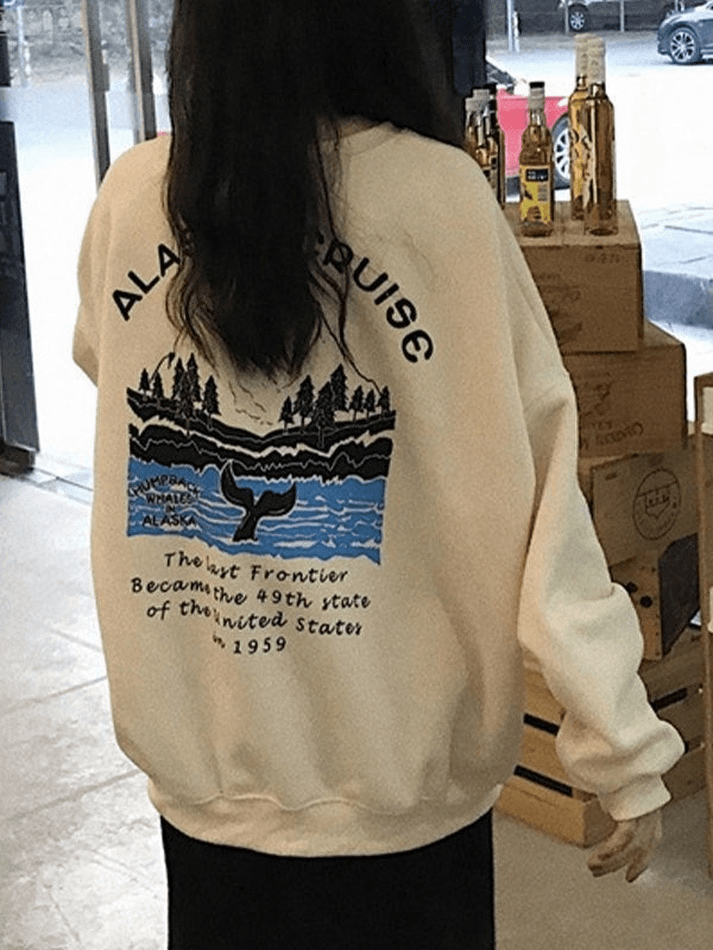 Alaska Cruise Printed Sweatshirt