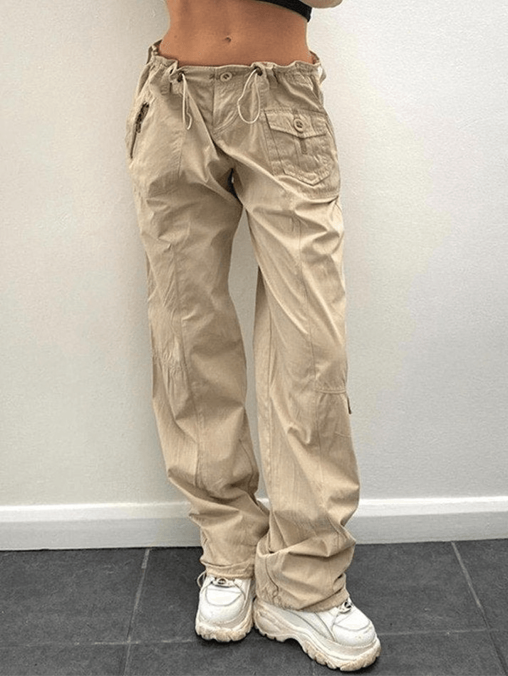 Baggy Drawstring Y2K Cargo Pants