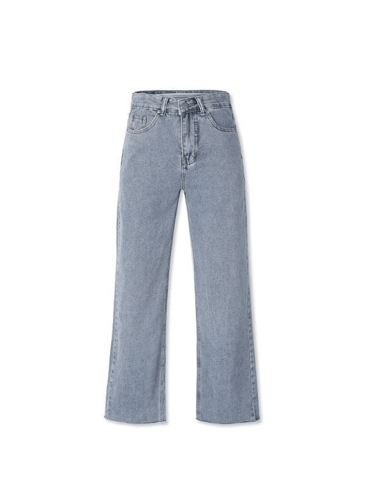 Basic Blue Wash Boyfriend Jeans