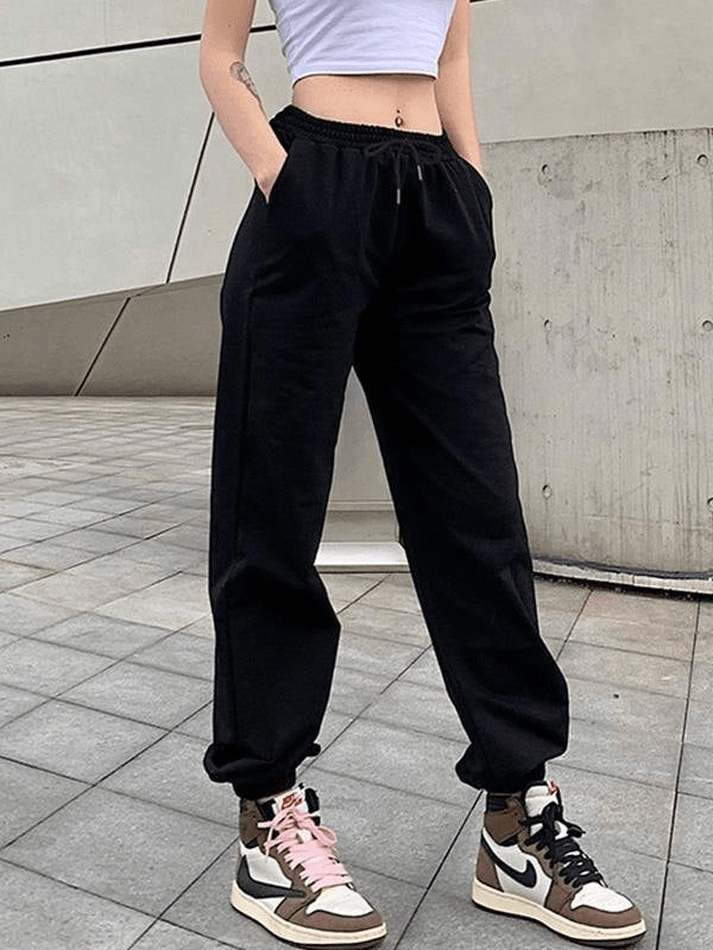 Basic High Waist Jogger Pants