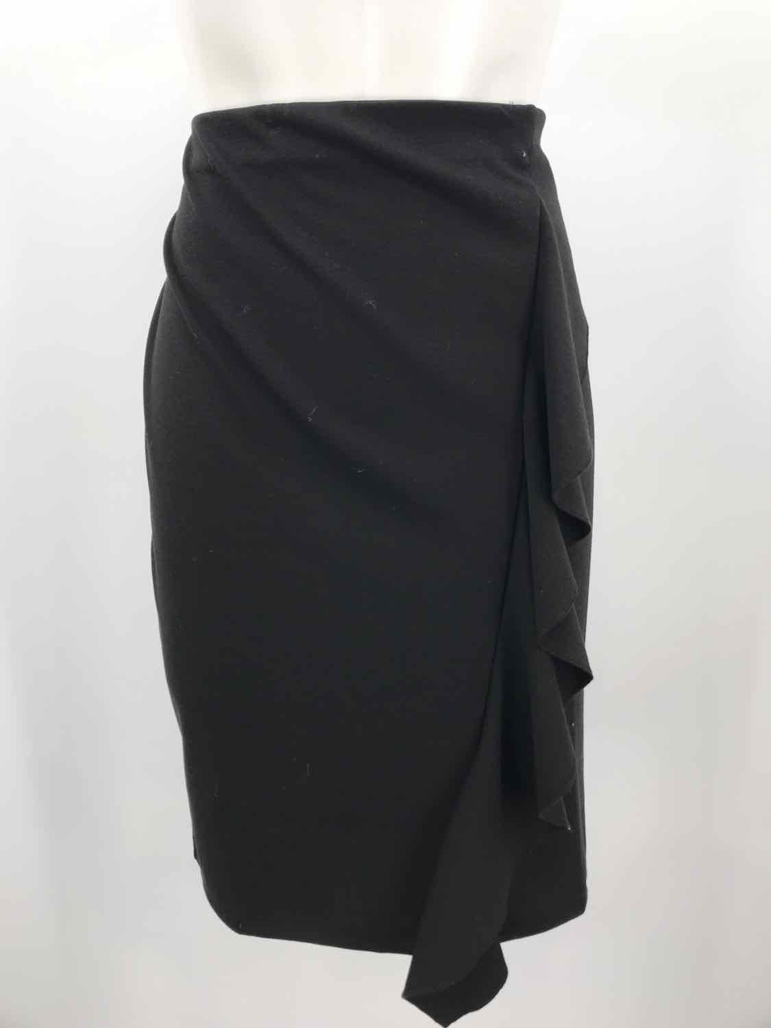 14th & Union Black Size XL Ruffle A Line Skirt
