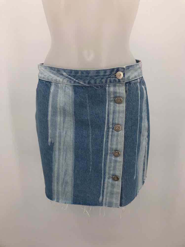 3X1 Blue Size Small Denim Skirt