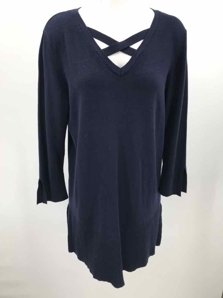 89th & Madison Navy Size Large Sweater