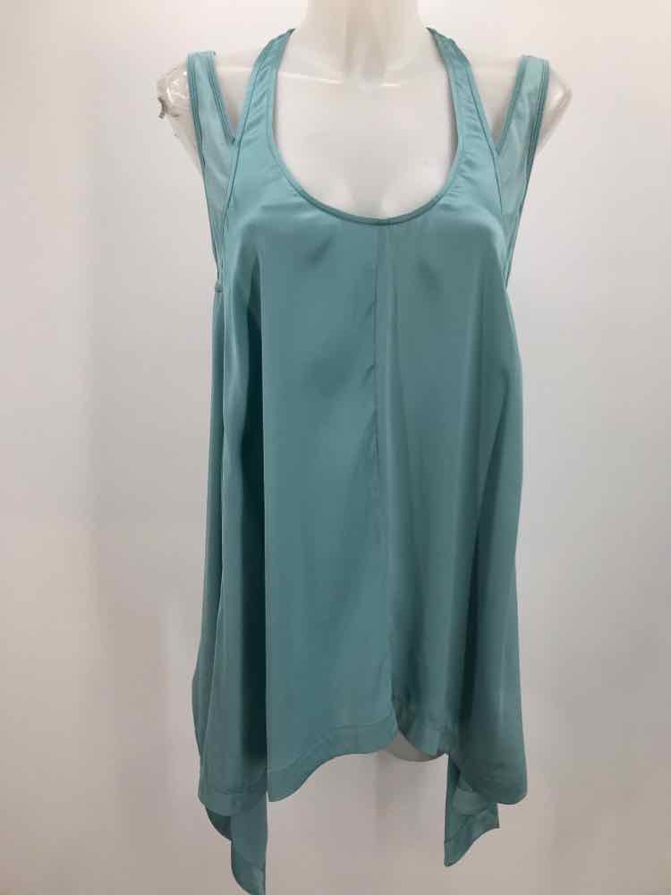 9|15 Blue Size Large Silk Shift Tank Top