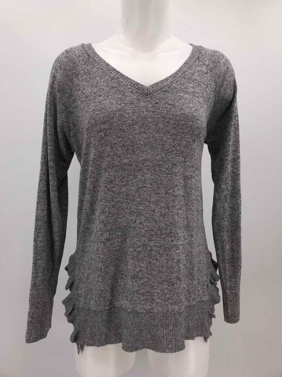 9-h15 Grey Size XS V Neck Sweater