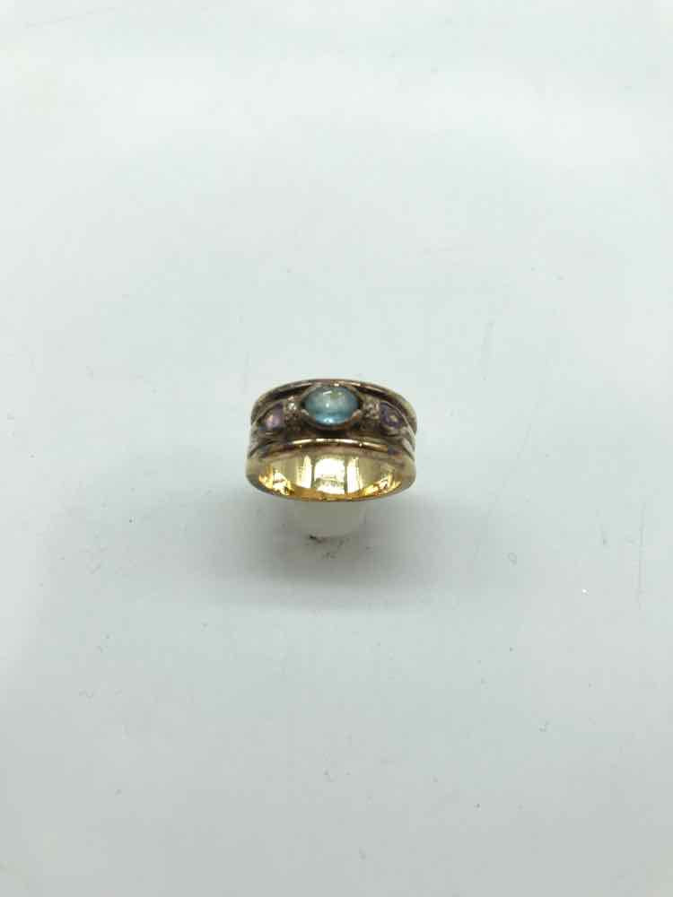 925 gold Semi Precious Size 8 Band Style