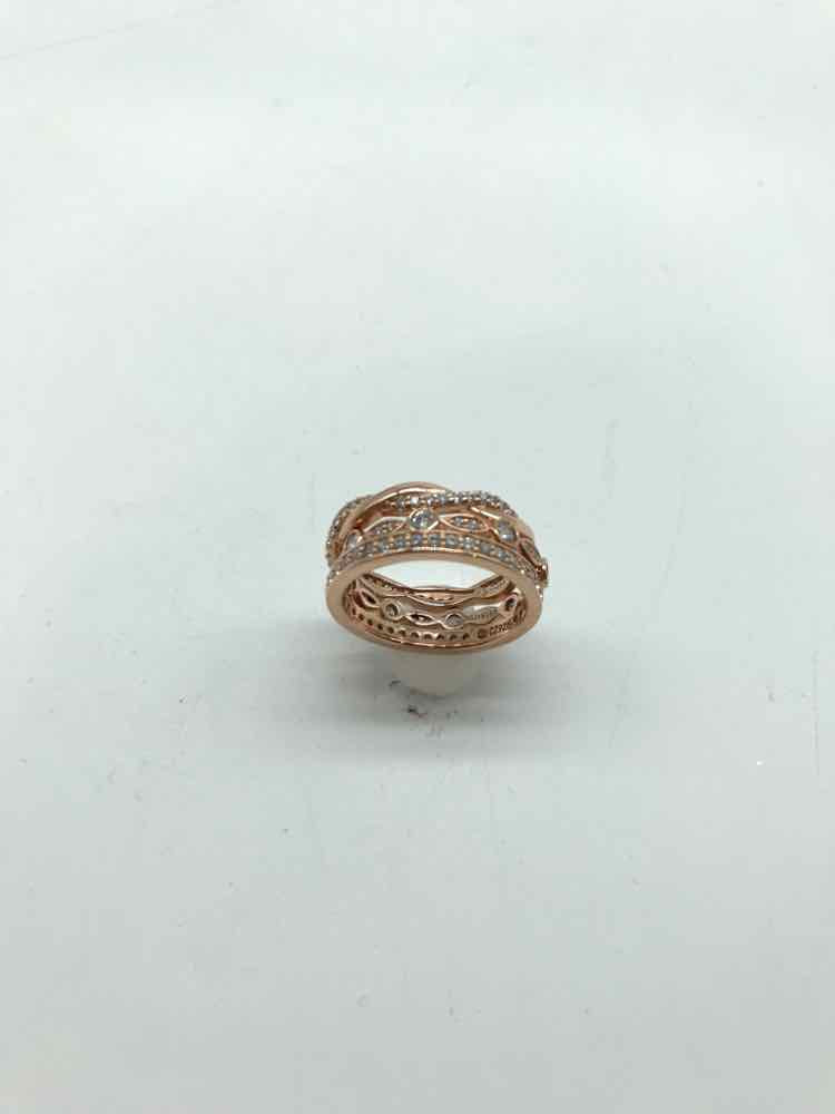 925 Rose Gold Stackable Size 9 Band Style