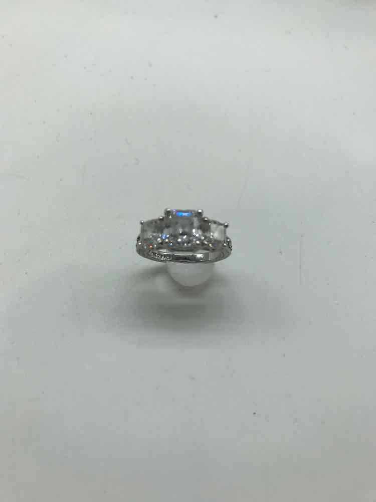 925 Silver 3 Stone Band Style