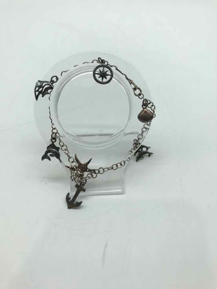 925 Silver Anklet Charm Bracelet