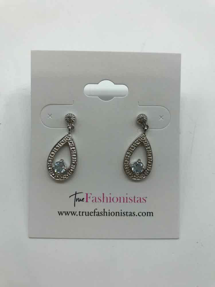 925 Silver Diamond Drop Earrings