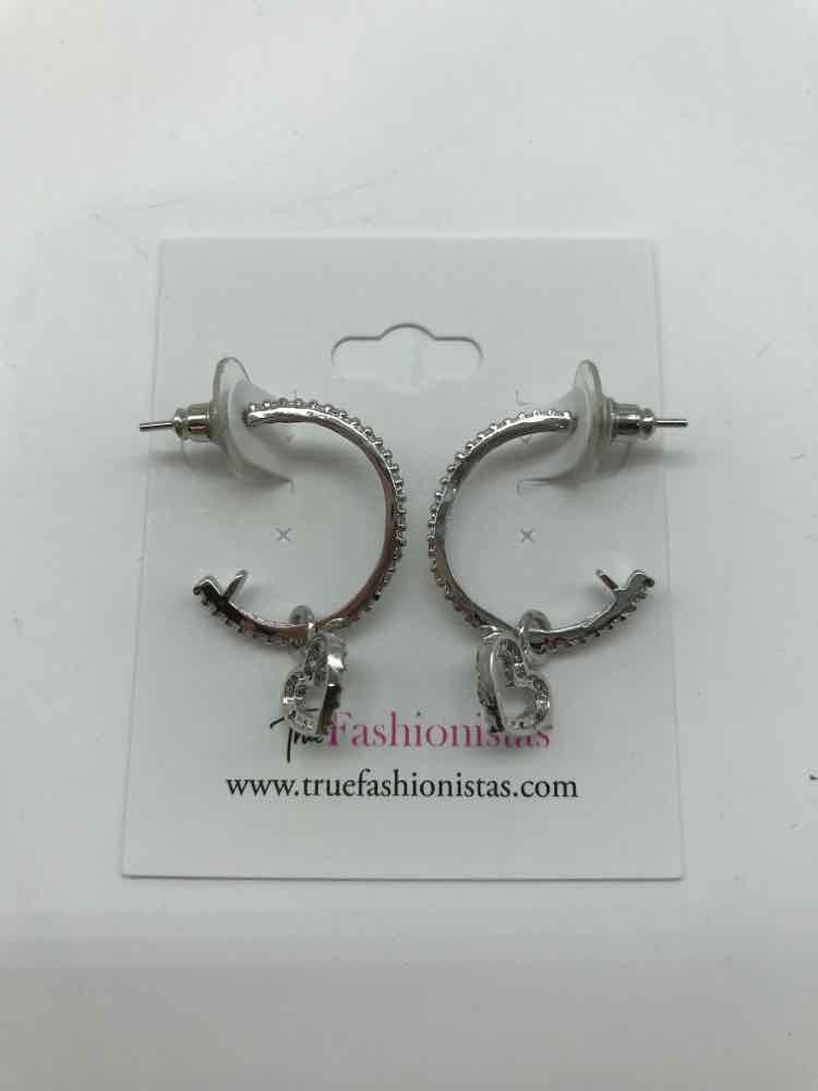 925 Silver Diamond Hoop Earring