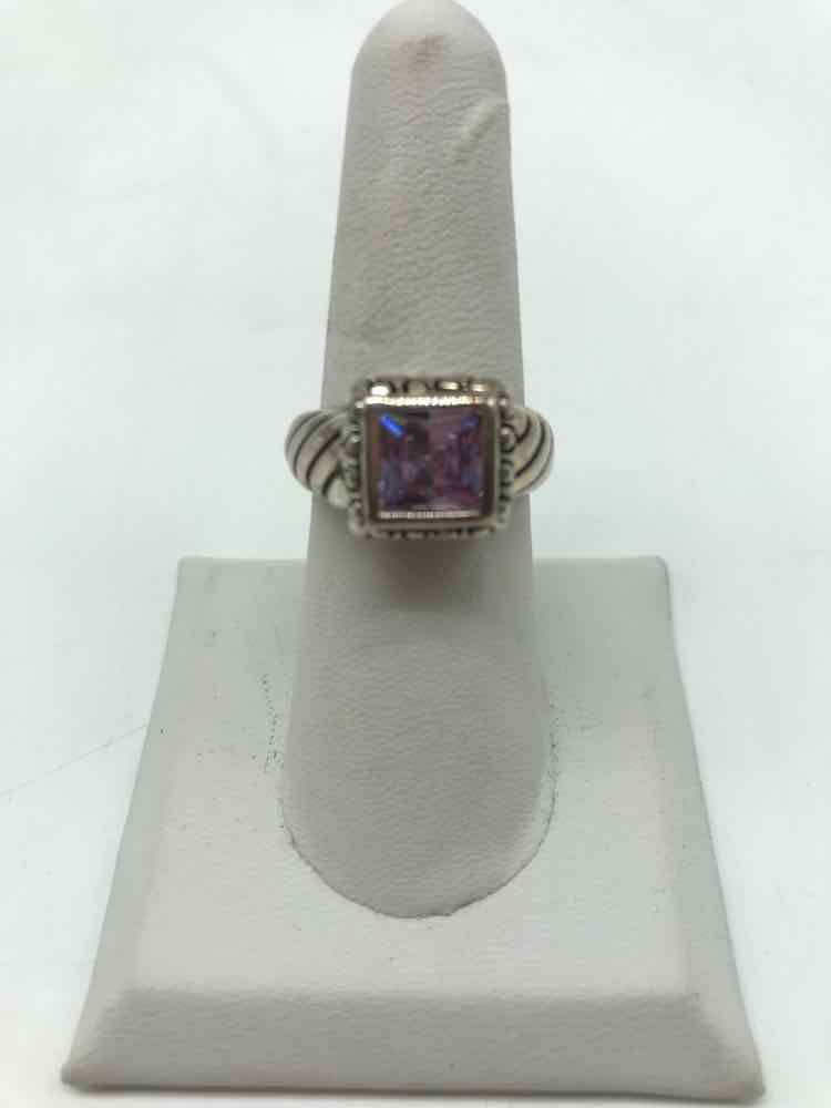 925 Silver Glass Size 7 Band Style