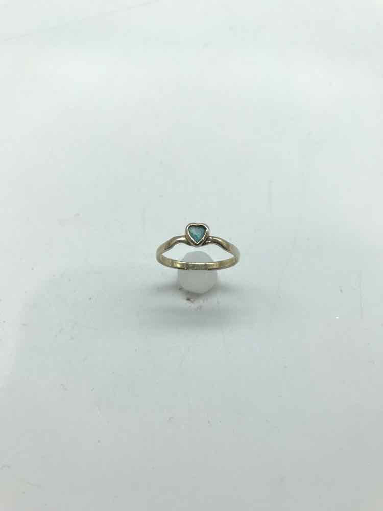 925 Silver Heart Size 8.5 Band Style