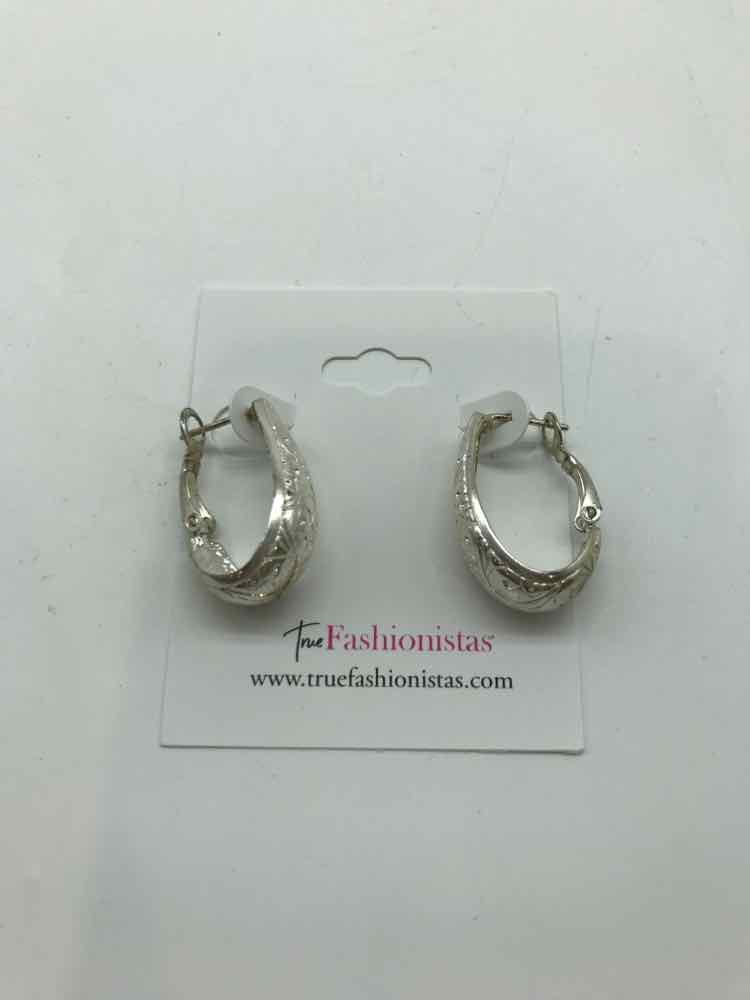 925 Silver Hoop Oval Earrings