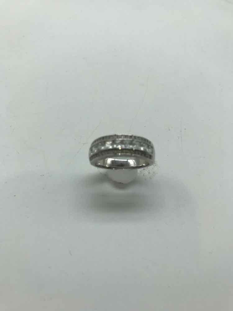 925 Silver Inlaid Size 8 Band Style