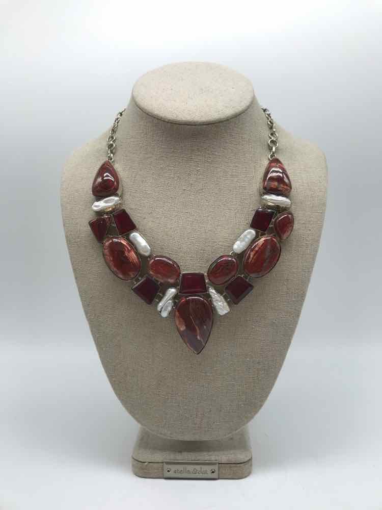 925 Silver Jasper Stone Necklace