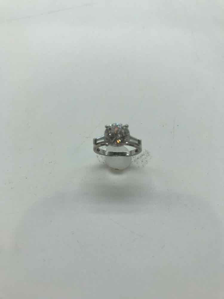 925 Silver Solitaire Size 6 Band Style