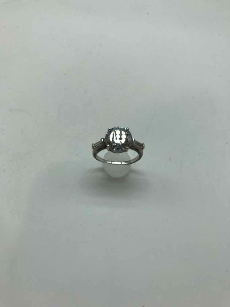 925 Silver Solitaire Size 7.25 Band Style