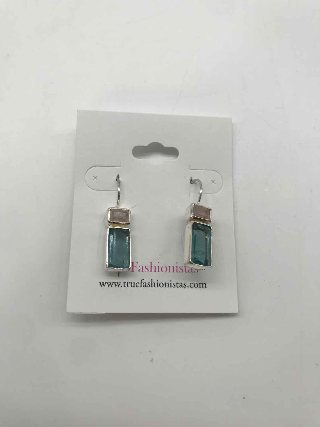 925 Silver Stone Drop Earrings