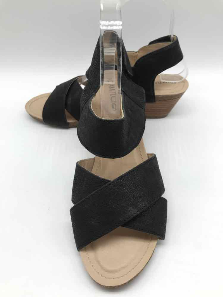 Adam Tucker Black Size 7.5 Slingback Sandals