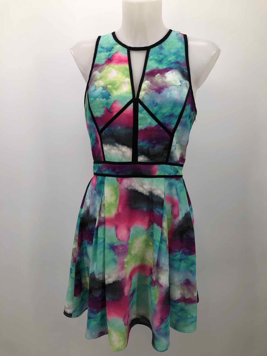 Adelyn Rae Sandra Size Small Tie Dye Short Sleeveless Dress