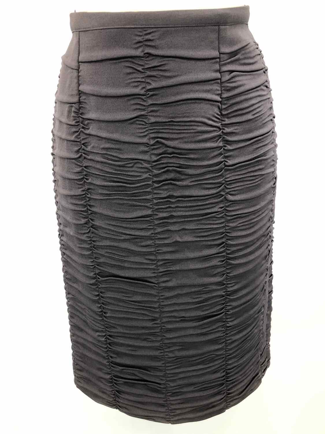 Adrian's Capri Grey Size 12 Ruched Pencil Skirt