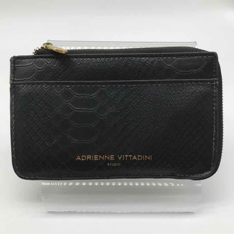 Adrienne Vittadini Black Textured card case Card Case