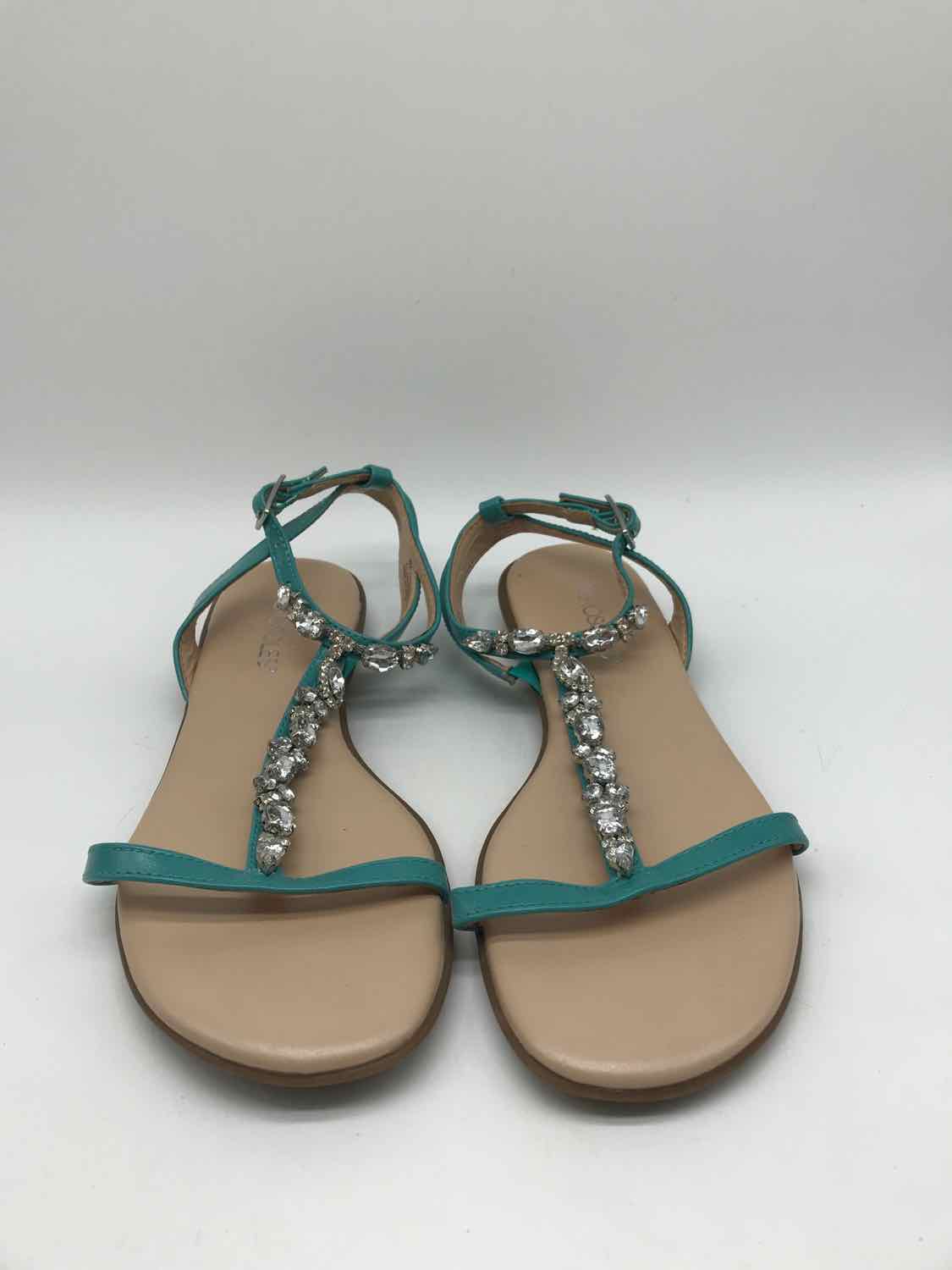 Aerosoles Blue Size 8 Crystal Slide Sandals