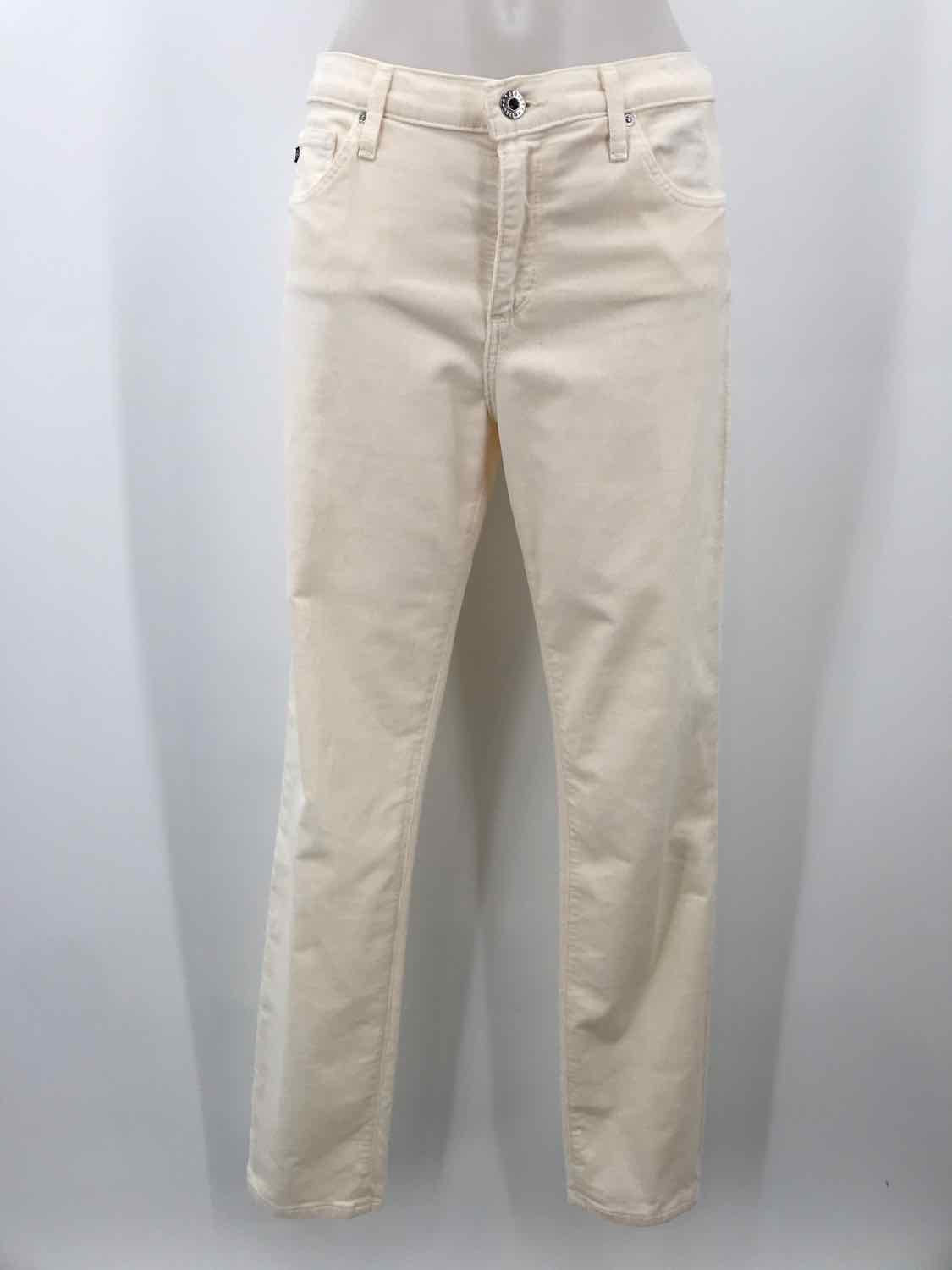 AG Ivory Size 31 Corduroy Jeans