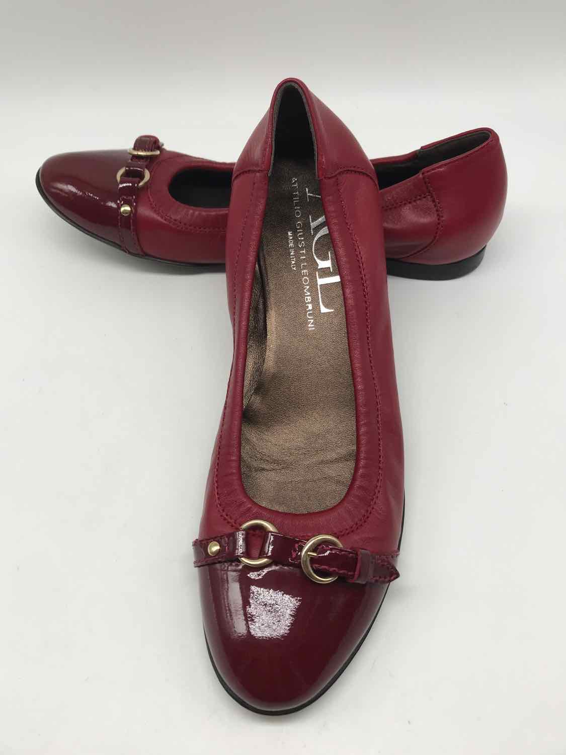 AGL Red Size 9.5 Ballet Flats