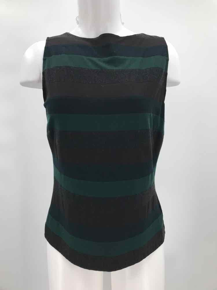 Akris Punto Grey Size 12 Stripe Tank Top