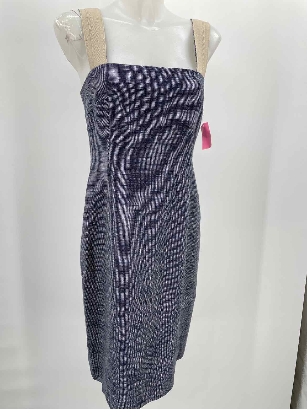 Akris Punto Navy Size 8 Knee Length Sleeveless Dress