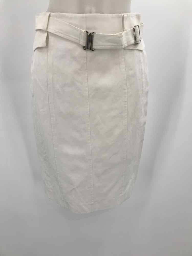 Akris Punto White Size 6 Pencil Skirt