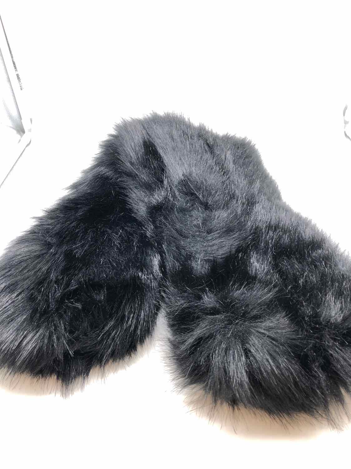 Aldo Black Size Polyester Fur Scarves