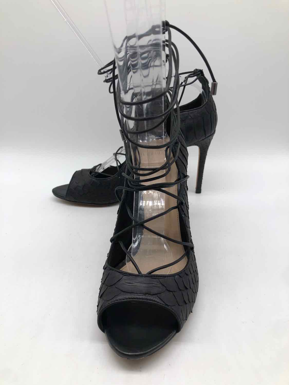 Alexandre Birman Black Size 9 Textured Pump Heels