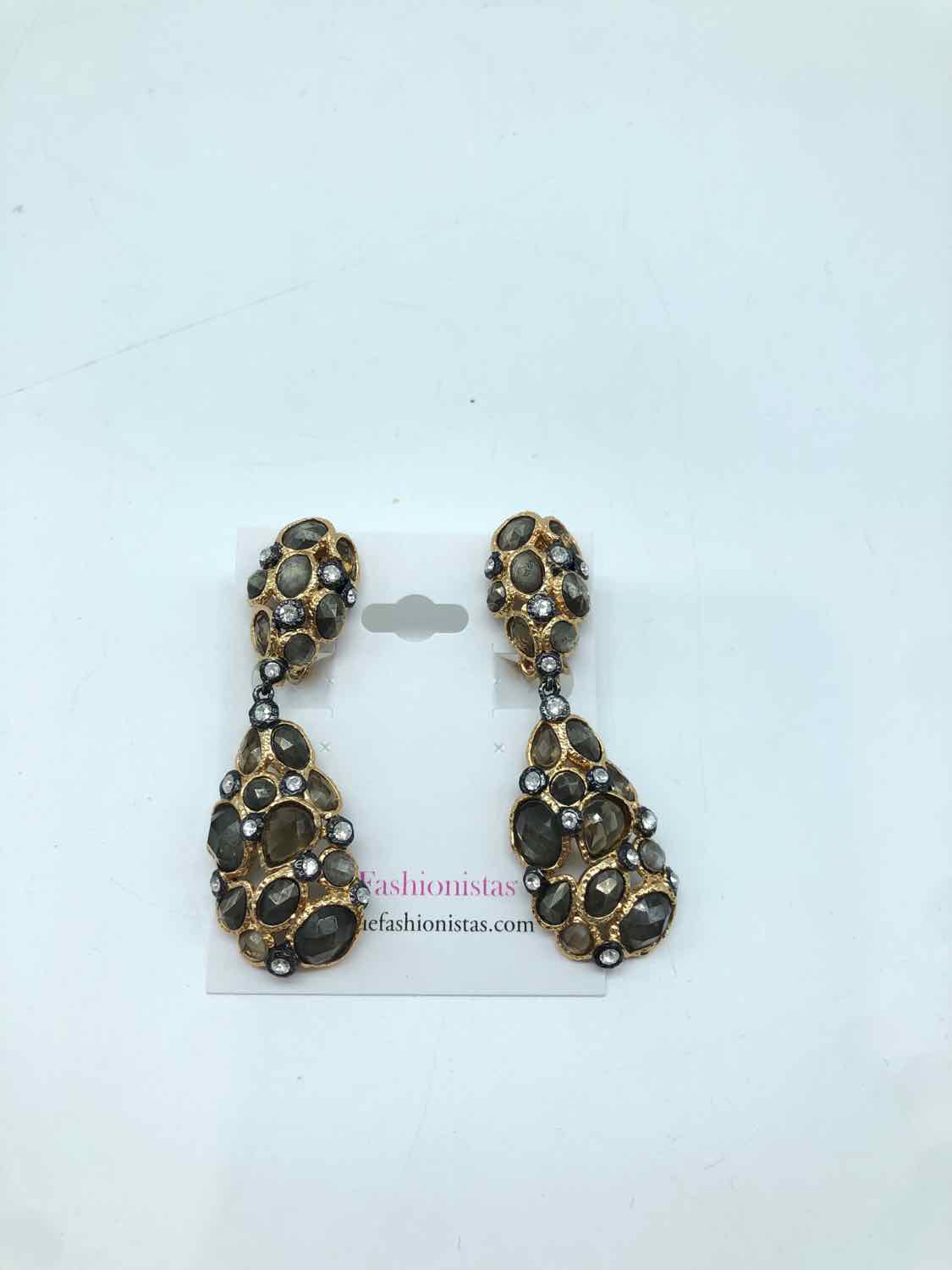 Alexis Bittar Gold Stone Clip-On Earring