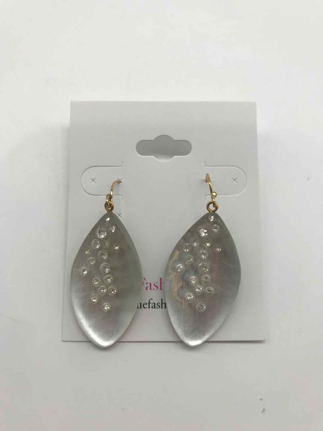 Alexis Bittar Silver Lucite Drop Earrings