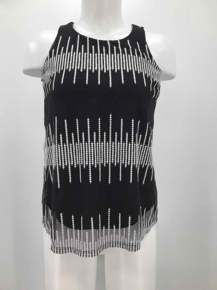 Alfani Black Size XS Printed Tank Top