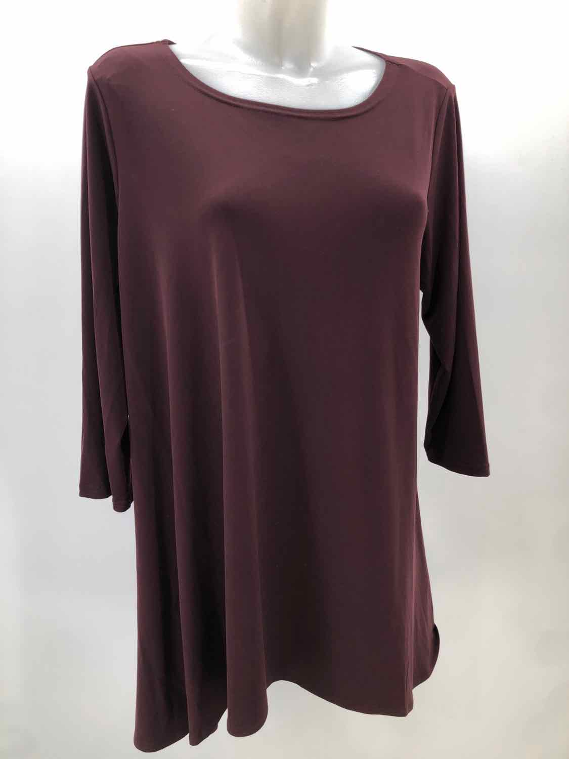 Alfani Purple Size 1X Long Sleeve Blouse