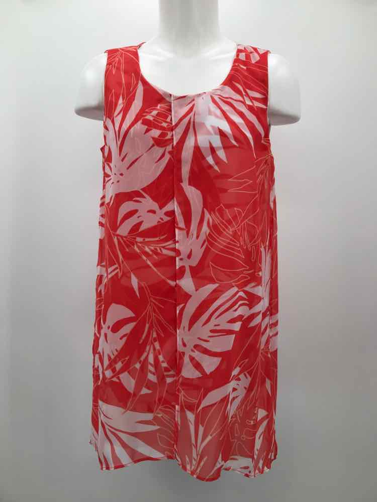 Alfani Red Size Small Printed Tank Top