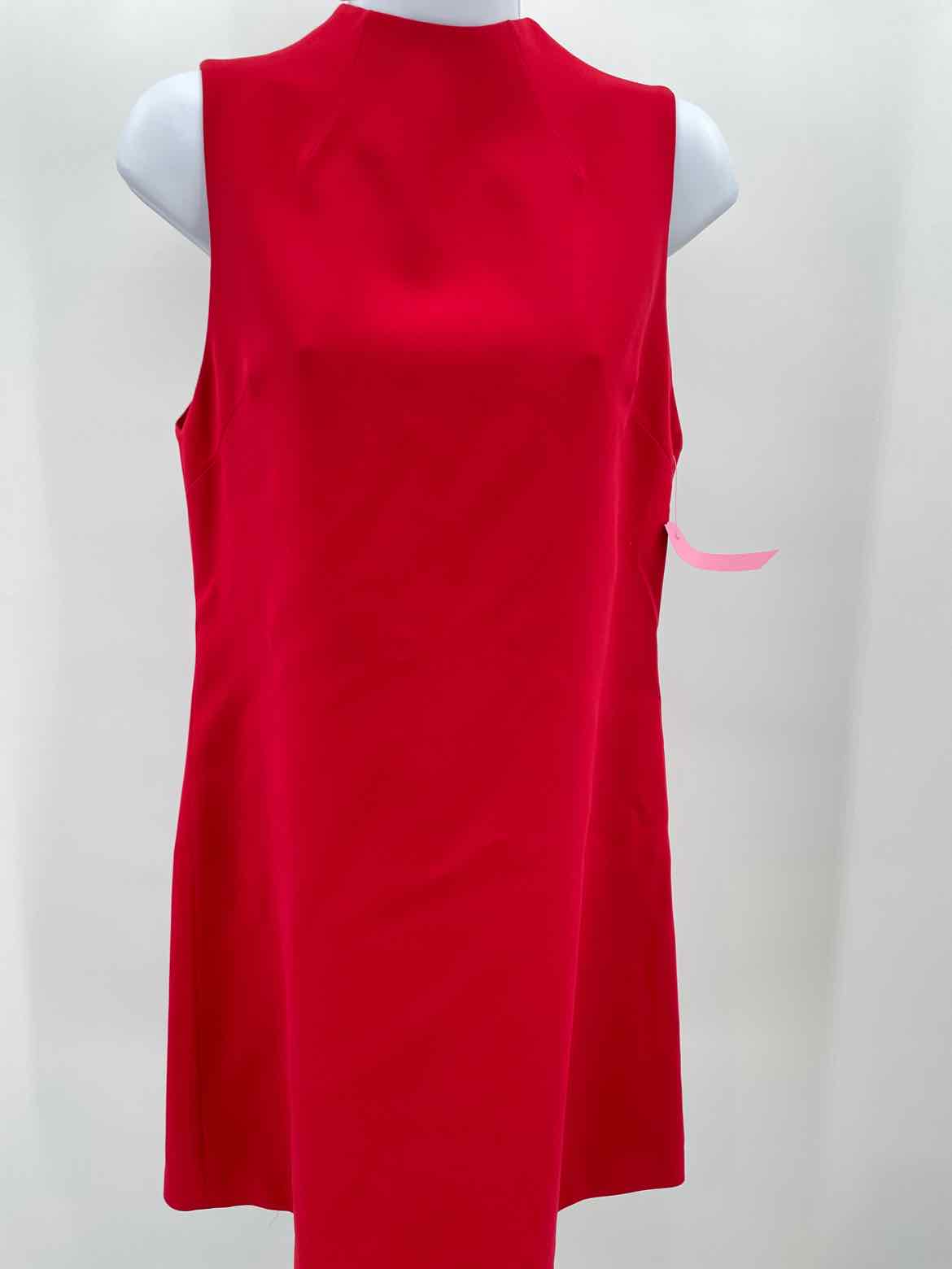 Alice + Olivia Red Size 4 Knee Length Sleeveless Dress