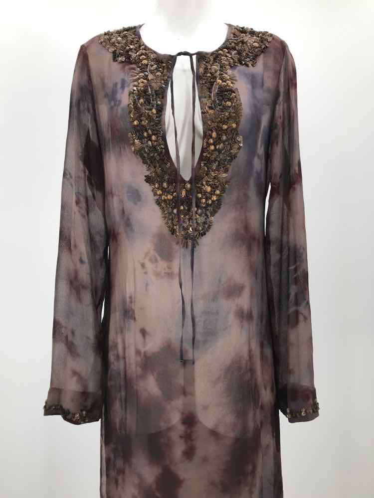 allsaints Brown Size 10 Sequin Embellished Coverup