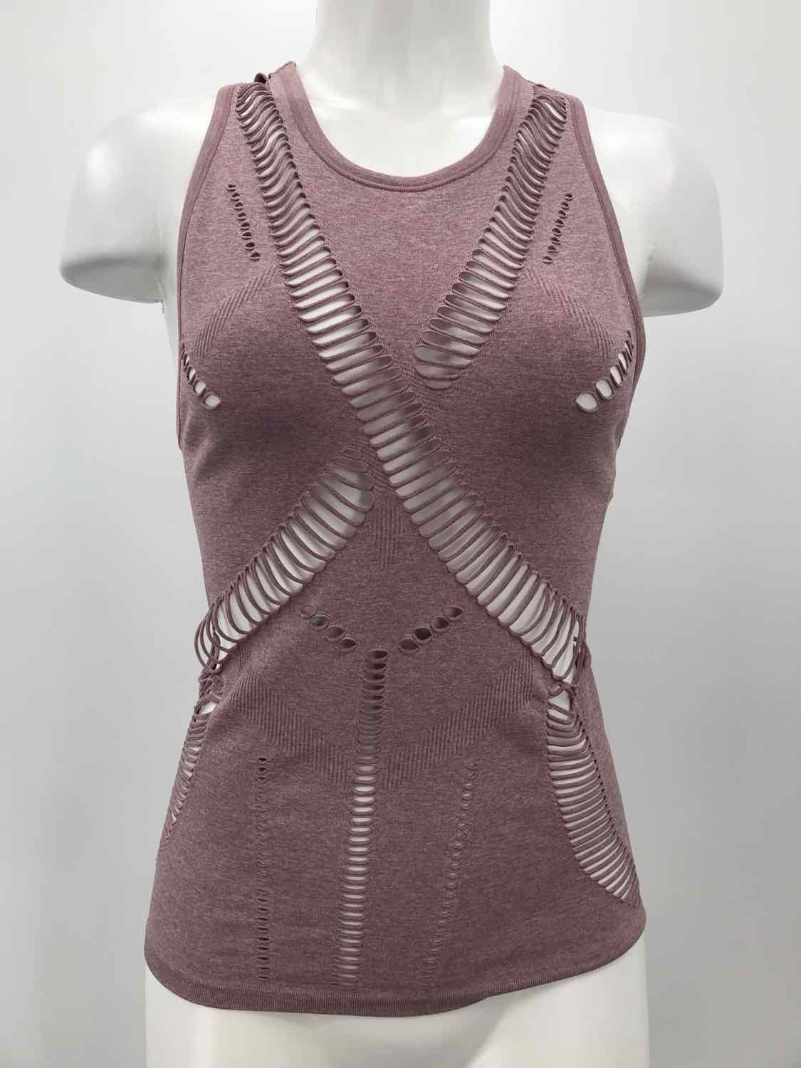 Alo Purple Size Medium Distressed Athletic Tank