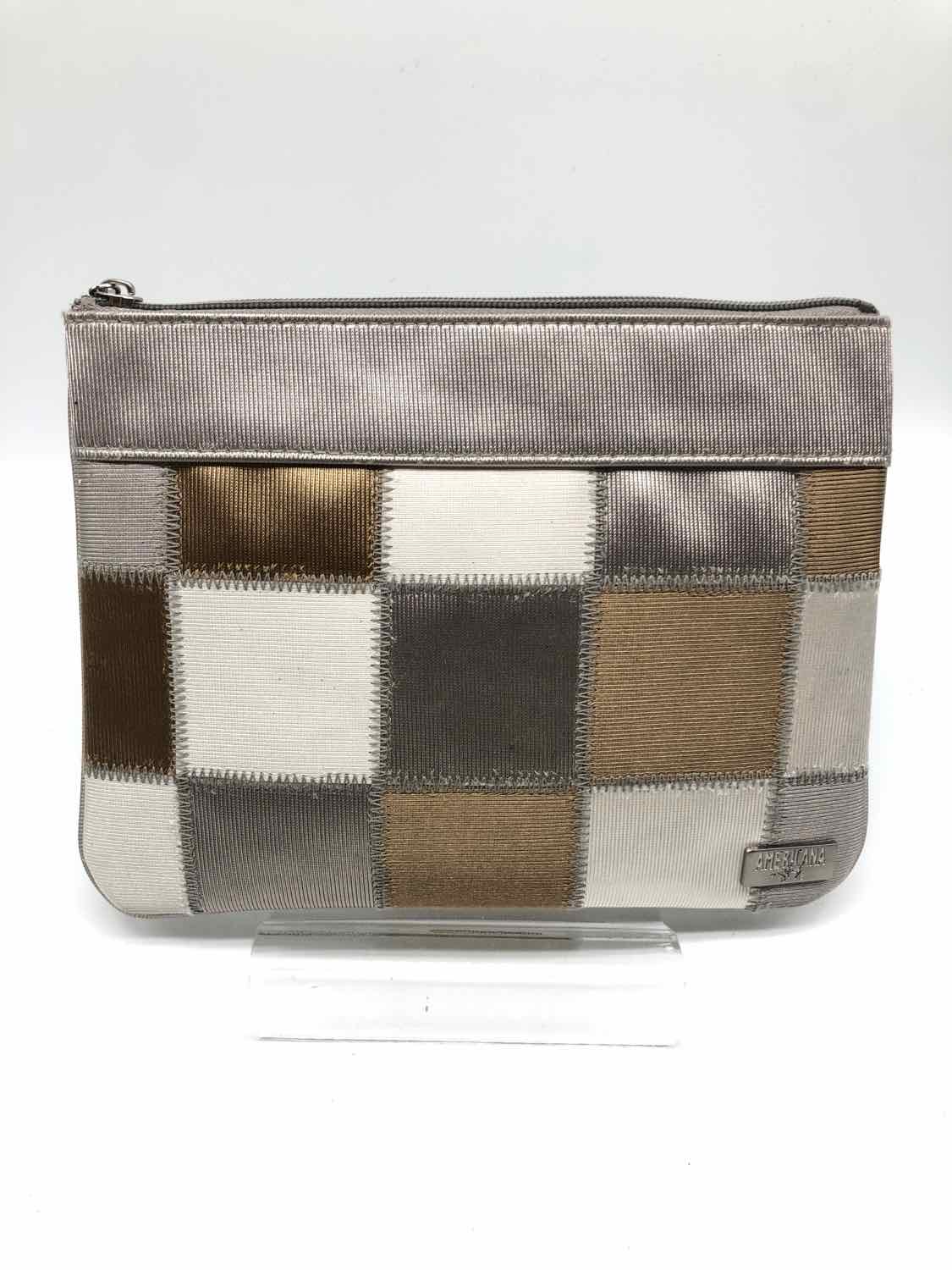 Americana Silver Patchwork Pouch Pouch