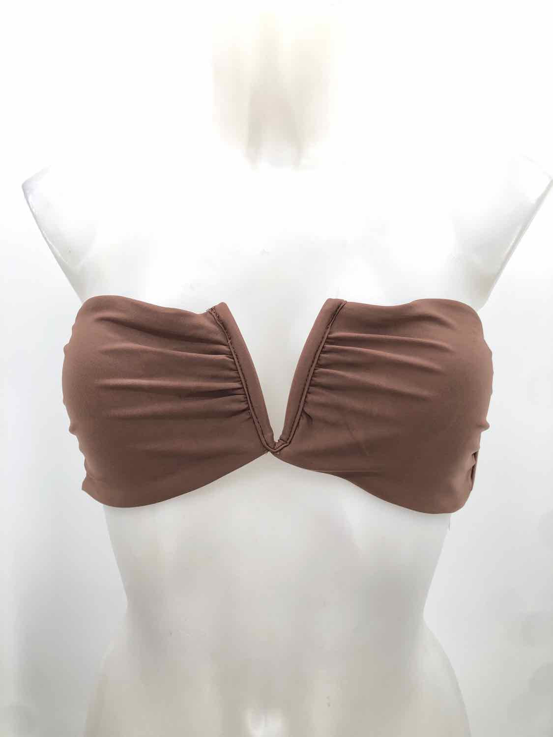 Andie Brown Size Large Bikini Top